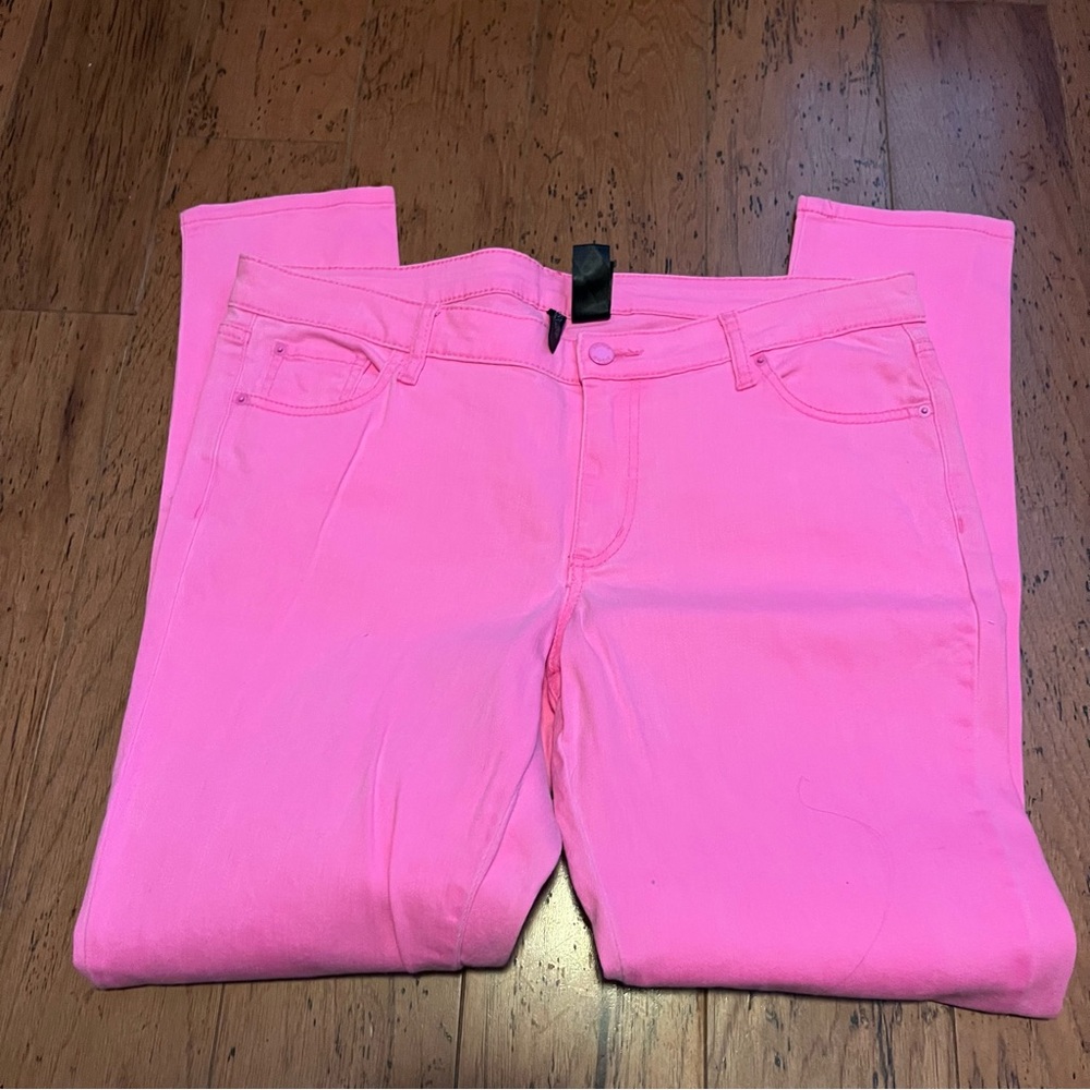 Bisou Bisou Vibrant Pink Skinny Jeans